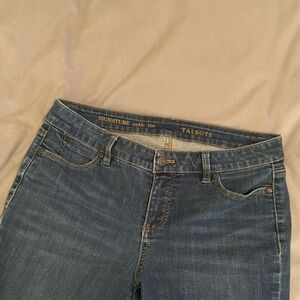 Talbots women’s signature ankle jeans 
size 10 petite dark wash
